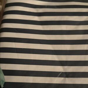 Blue and White Striped Fabric